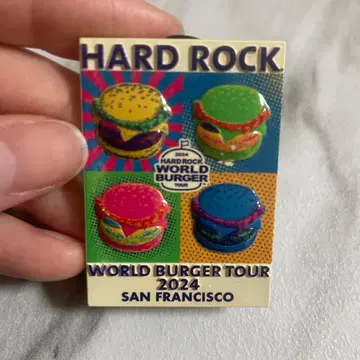 하드 록 월드 버거 투어 2024 핀 배지