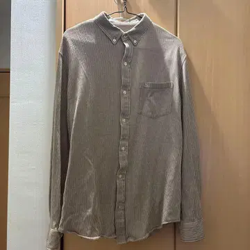 LACOSTE 스트라이프 패턴 긴팔 셔츠 M