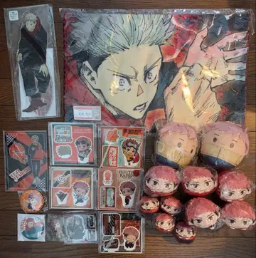 이타도리 유우지 모치코로링 마메코로링 후와코로링 아크릴 스탠드 타월