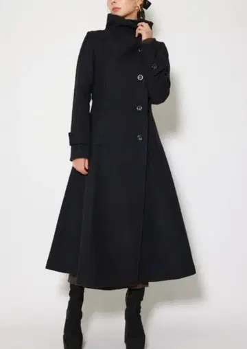 택 포함 미사용 rienda 25 오버넥 신데렐라 라인 코트