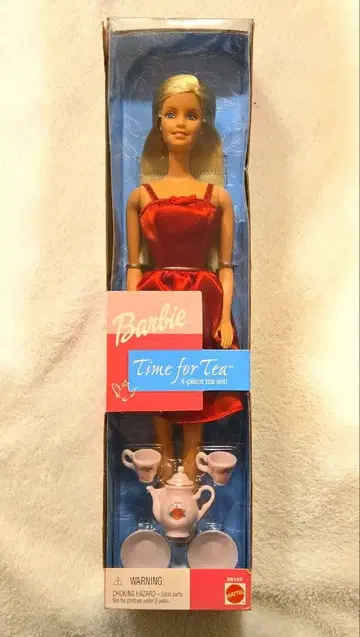 바비 인형 Time for Tea 4피스 티 세트!