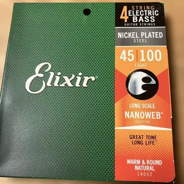 정품 엘릭서 14052 베이스 줄 NANOWEB 미사용 새상품