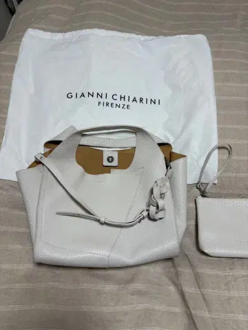GIANNI CHIARINI 화이트 핸드백