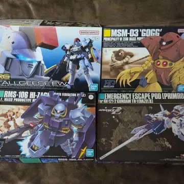 HG/RG 건담 프라모델 키트 4종 세트