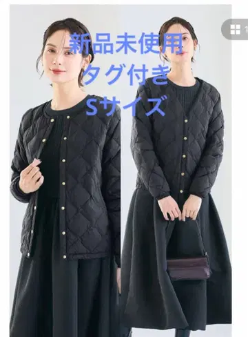 coca 워셔블 골드 버튼 이너 다운 자켓 블랙