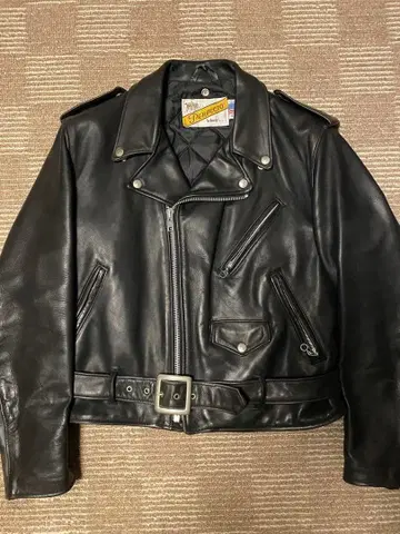 schott 가죽 더블 라이더 자켓 42