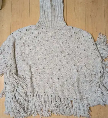 QUIKSILVER 프린지 니트 판초