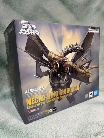 [ 새상품급 ] S.H. 몬스터아츠 메카 킹 기드라 신주쿠 결전