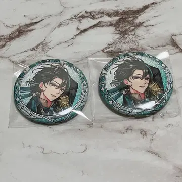 악마 집사와 검은 고양이 아쿠네코 3주년 글리터 캔뱃지 베렌 2개 세트