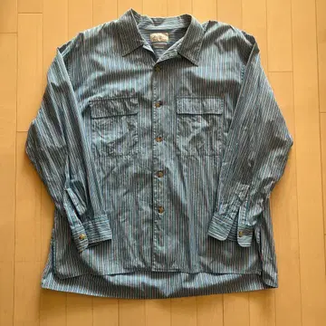 Marvine Pontiak Shirt Makers 스트라이프 긴팔 셔츠