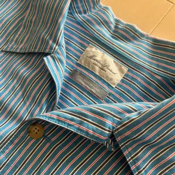 Marvine Pontiak Shirt Makers 스트라이프 긴팔 셔츠