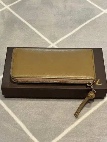 츠치야 가방 가제트 코드 지퍼 롱 월렛 (다크 베이지)