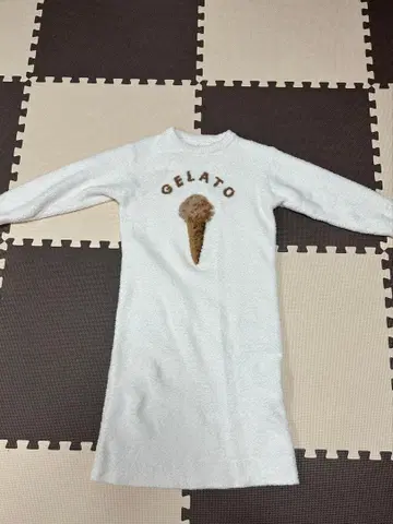 [ 새상품급 ] 젤라또피케 원피스 타입 보들보들 파자마 긴팔 아이스 패턴