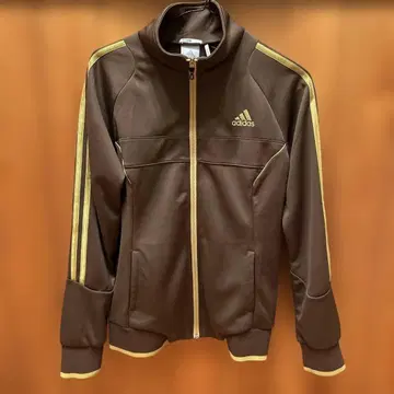 아디다스 브라운 골드 라인 집업 자켓