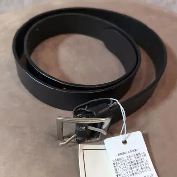 투모로우랜드 MACPHEE 가죽 벨트 블랙