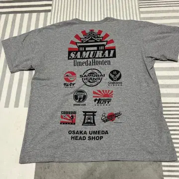 SAMURAI 우메다 본점 T셔츠 그레이