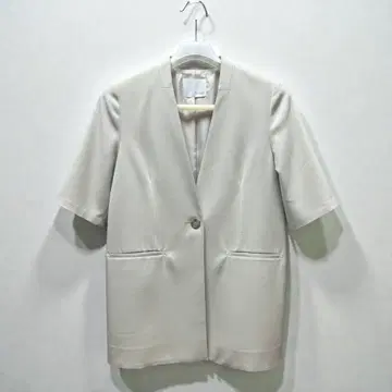 아이보리 노카라 자켓
