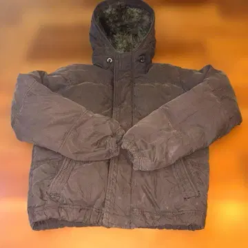 그레이 후드 부착 점퍼