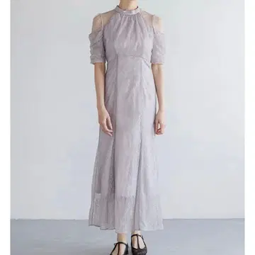 시어 숄더 레이스 드레스 사이즈 1