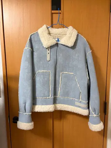 merryjenny 페이크 칼라 무스탕 자켓