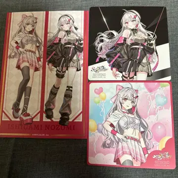 이시가미 노조미 엽서 코스터 Idios 복 고양이 니지산지