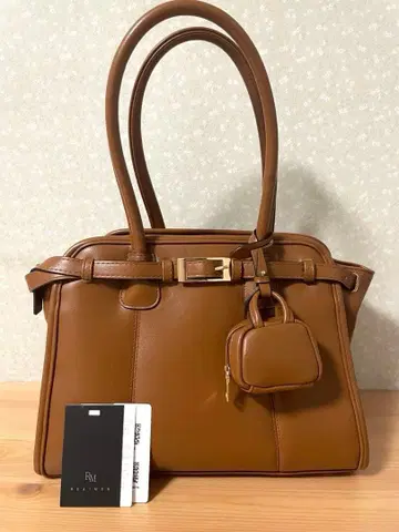 [ 새상품 미사용 ] REAIMER 미니 백참 포함 보스턴 백 브라운