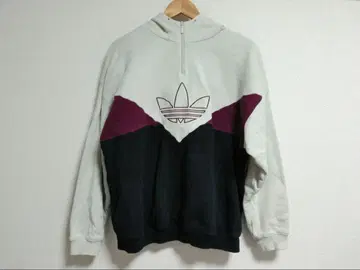 adidas 하프 지퍼 후드티