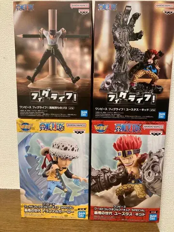 원피스 월드 컬렉터블 피규어 피그라이프 4개 조로 로 키드