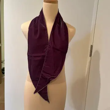 폴 스튜어트 퍼플 새틴 스카프