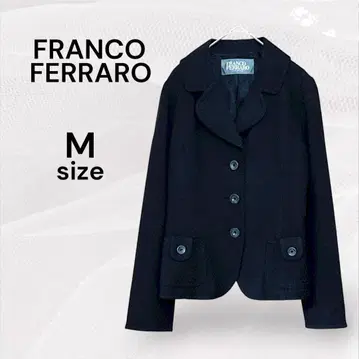 프랑코 페라로 테일러드 자켓 블랙 자켓 블랙 코튼
