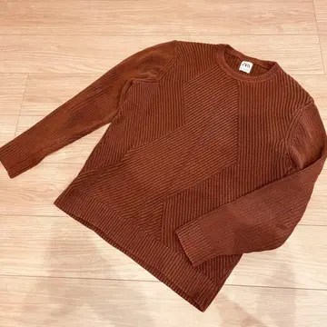 ZARA 자라 브라운 XL 코튼 니트 스웨터