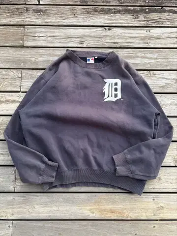 MLB 디트로이트 타이거즈 맨투맨 L 페이드 크롭 cityboy
