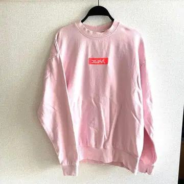 [무료배송 X-girl 맨투맨 엑스걸 핑크 여성용 트레이너 사이즈 2