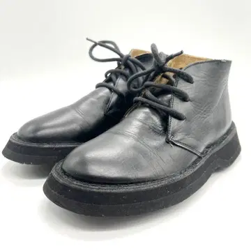 고품질 캠퍼 숏부츠 신발 블랙 가죽 신발 가죽 스니커즈