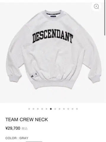 DESCENDANT TEAM CREW NECK M