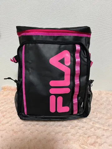 FILA 블랙 핑크 백팩