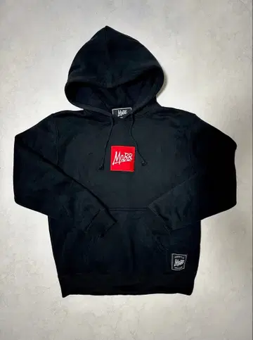 MOBB 박스 로고 후디 블랙