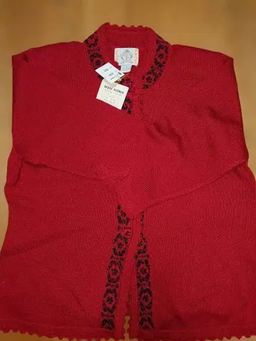 [ 새상품 미사용 ] 로얄 알파카 7부 소매 가디건