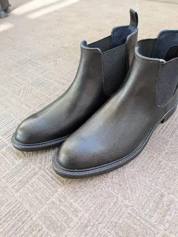 REGAL 레인부츠 블랙 사이드 고어