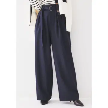 정가 24,200엔 UNTITLED 속기모 와이드 팬츠