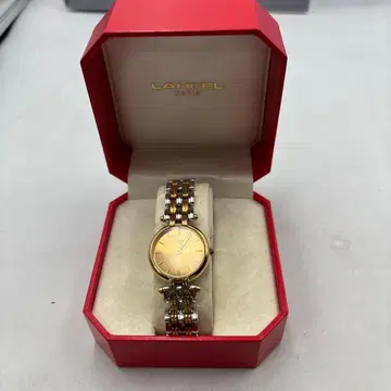 2 [정크] Lancel 아날로그 쿼츠 손목시계 골드/실버