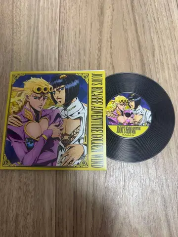 죠죠 황금의 바람 레코드풍 코스터 죠르노&부챠라티