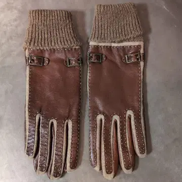 TOPKAPI Vacchetta 가죽 & 니트 장갑