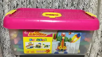 학켄 Gakken 뉴 블록 푸짐한 세트 180 부품 (결품 있음)