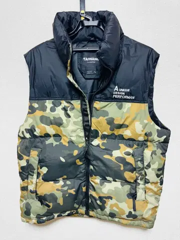 TAIWANG 카모플라쥬 다운 베스트 XXL