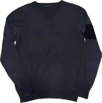 LAD MUSICIAN 다크 그레이 V넥 니트 스웨터