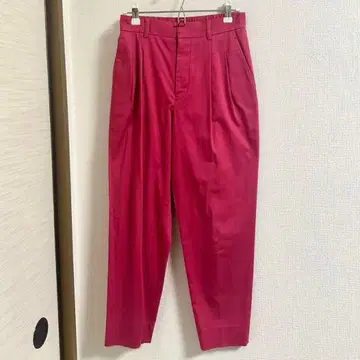 핑크 턱 슬랙스 허리밴딩