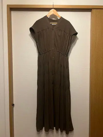 브라운 캡 슬리브 원피스 - 12 Twelve Agenda