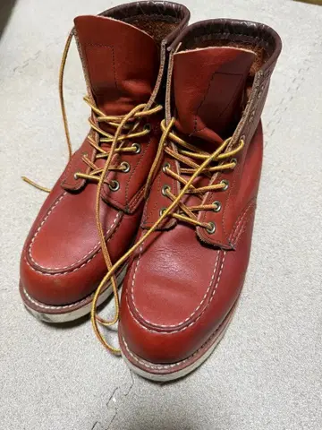 가죽 워크 부츠 빨간색 8875