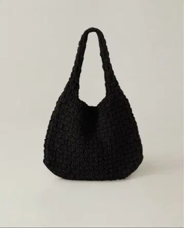 [ 미사용 새상품 ] OHOTORO 하프문 니트 백 블랙